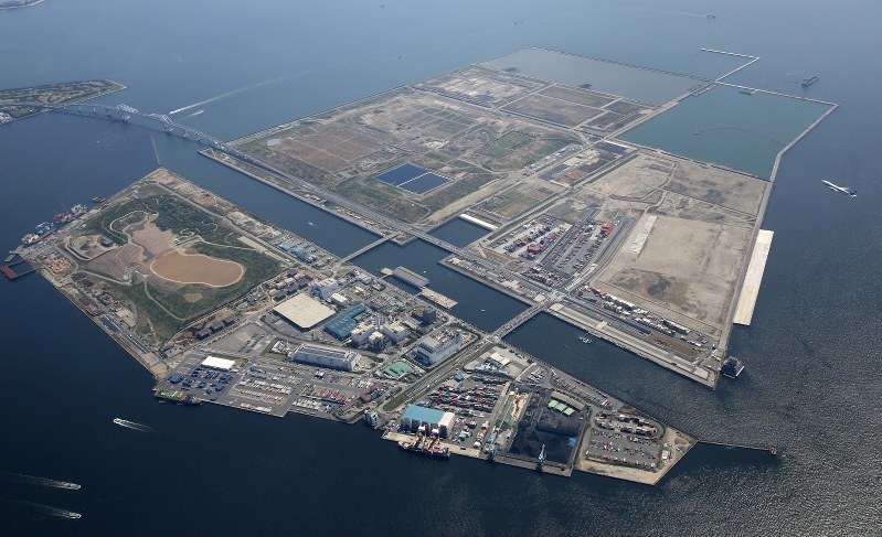 The Sea Forest waterway, site of the Olympic rowing venue for Tokyo 2020
