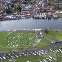 Henley Long Distance Sculls from the air WEROW rowing uk