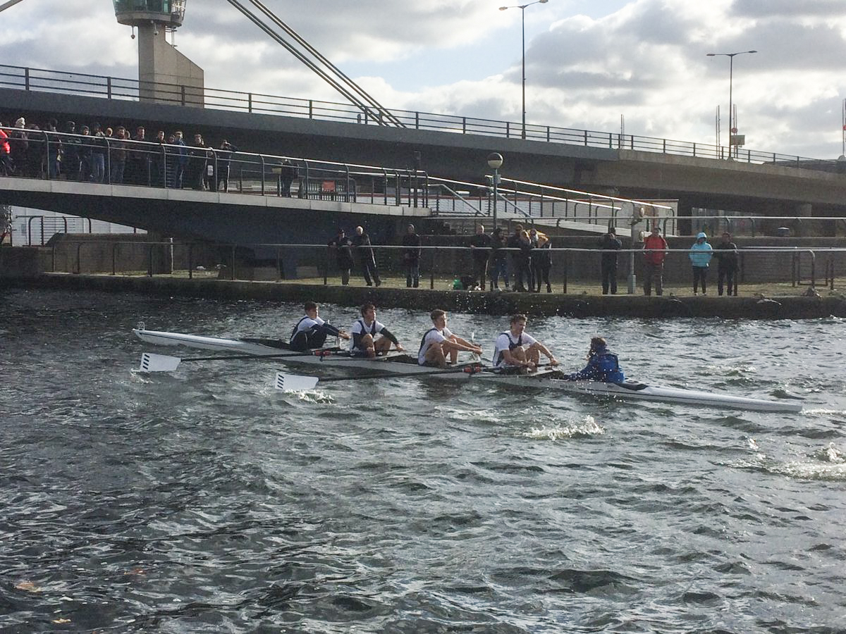 Kings School Rowing fastest J16 four at Docklands Head