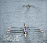Leander and Oxford Brookes battle it out on the Tideway