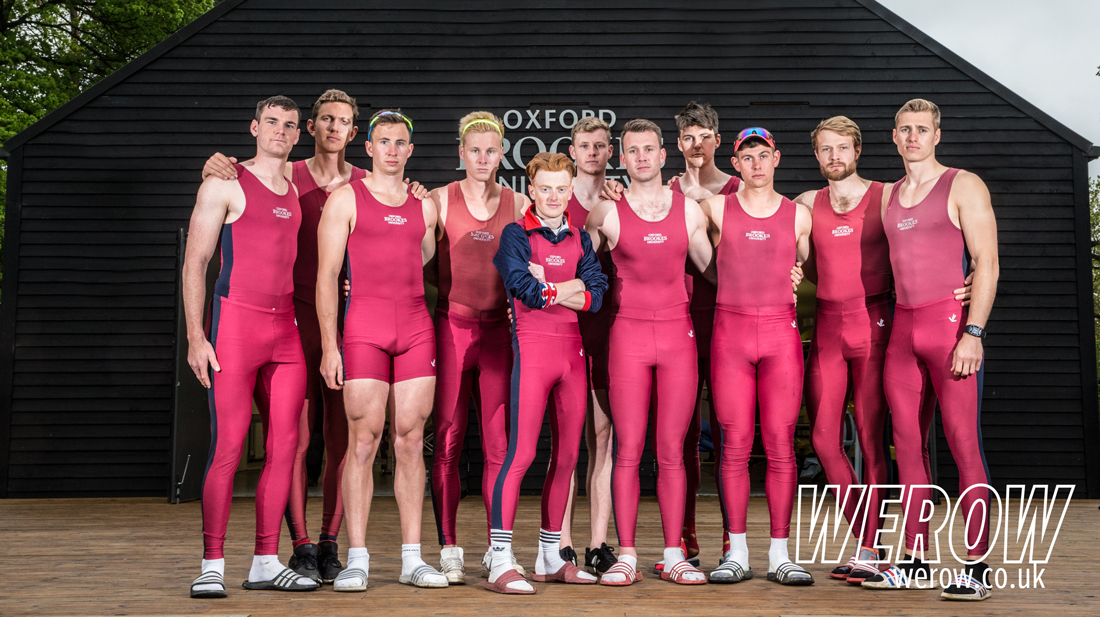 Oxford Brookes Windermere Cup crew 2018 at Cholsey for their last outing before flying to Seattle