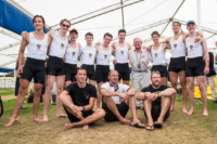 The St Pauls crew that won the Princess Elizabeth at Henley Royal Regatta with Bobby Thatcher and Donald Leggett