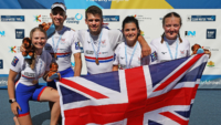 British para-rowers at the 2017 World Rowing Championships