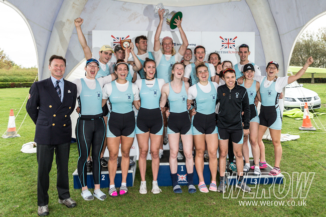 Edinburgh University winning the victor ludorum at British Rowing Senior Championships 