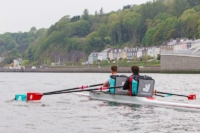 Deliveroo with rowers in Cork