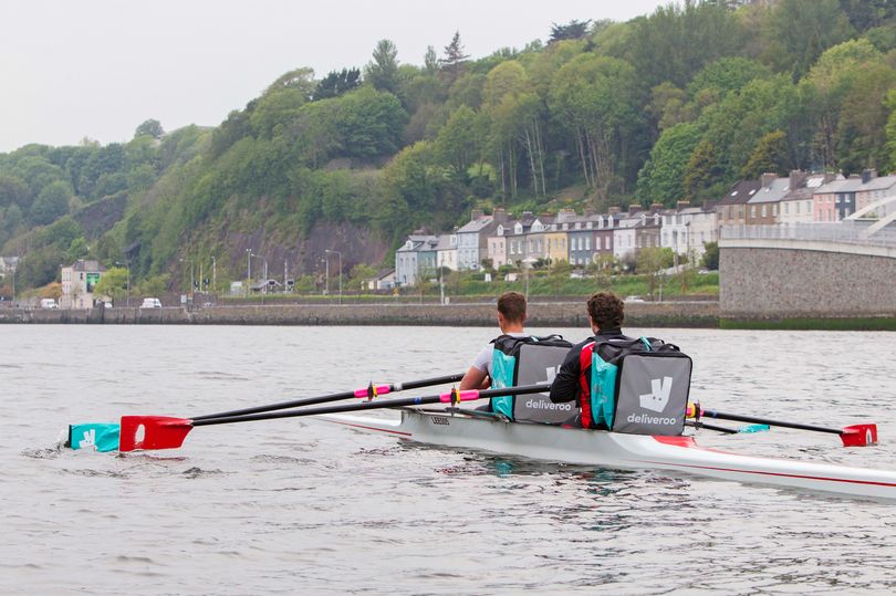Deliveroo working with rowers in Cork